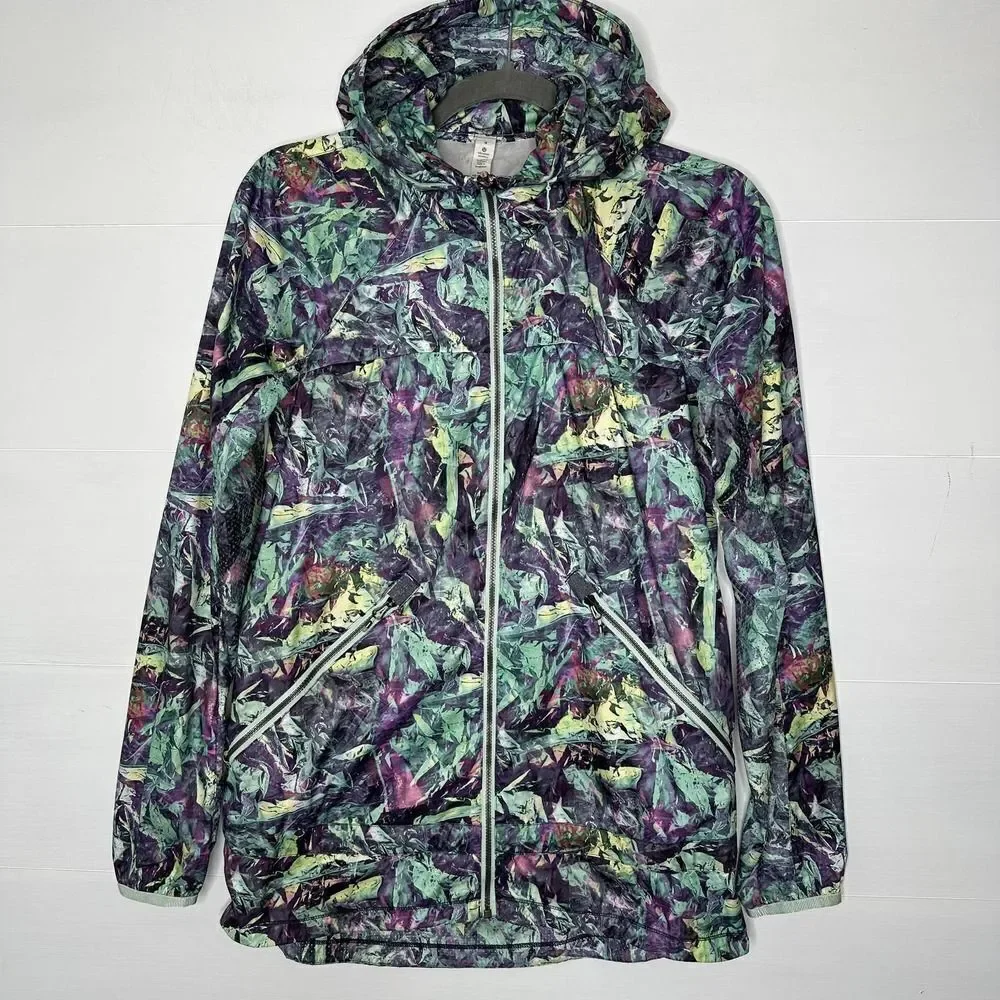 Lululemon Women's Miss Misty II Windbreaker Jacket zip up Iridescent rain 4 - Picture 1 of 6